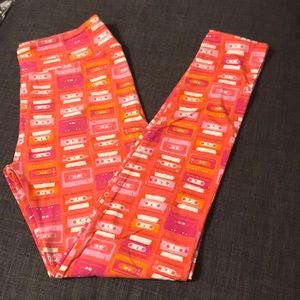 NWOT OS LuLaRoe cassette tape leggings